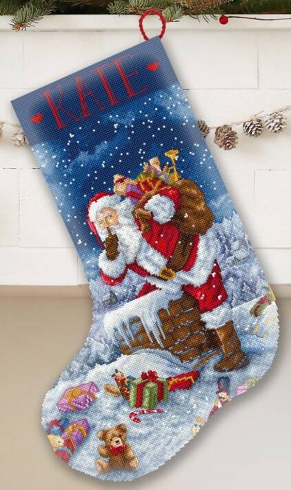 Borduurpakket - Silent Night Gift Stocking