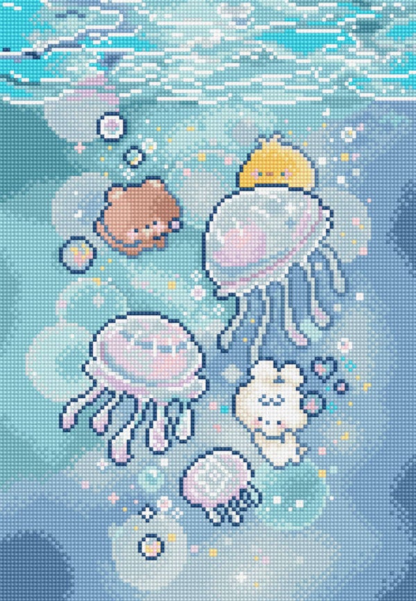 Borduurpakket - Jellyfish Dance
