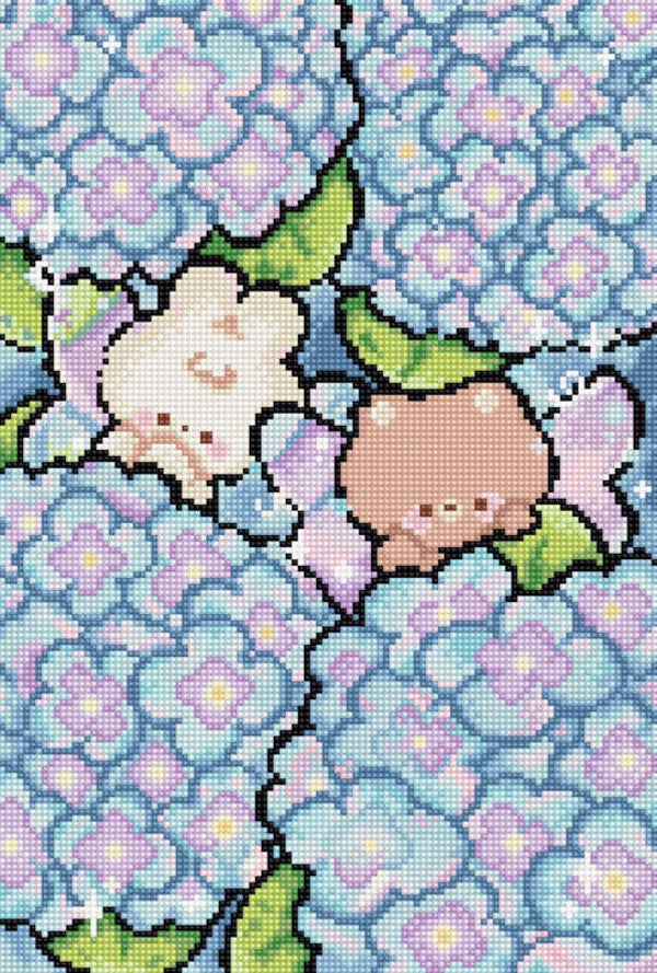 Borduurpakket - Hiding in Hydrangea