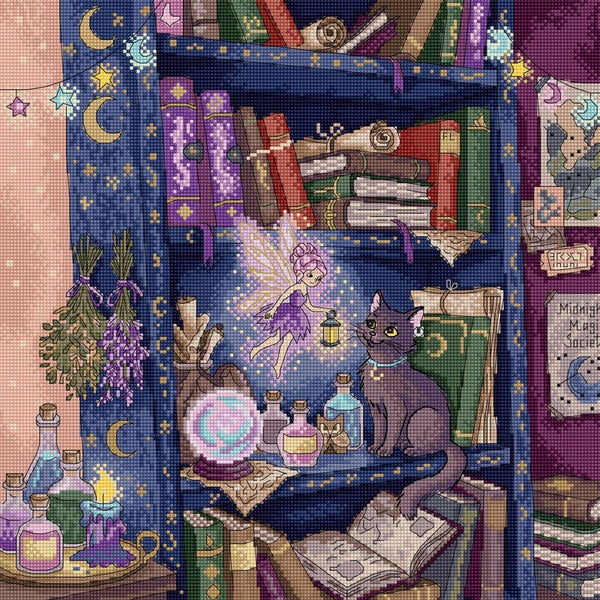 Borduurpakket - The Magic Shelf