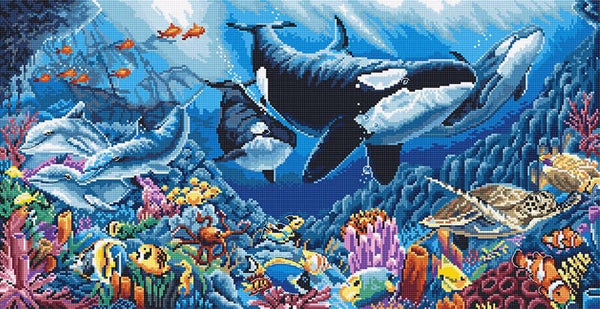 Borduurpakket - Underwater Ballet