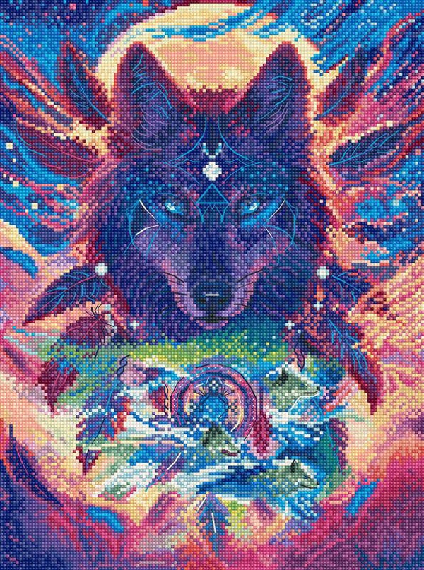 Borduurpakket - Wolf Magic