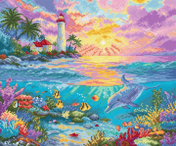Borduurpakket - Dolphin's Paradise