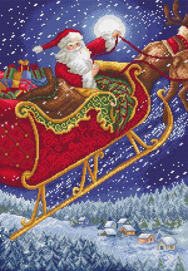 Borduurpakket - Santa Sleigh
