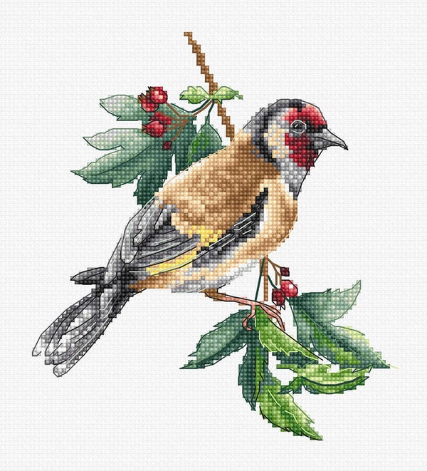 Borduurpakket - Goldfinch Bird