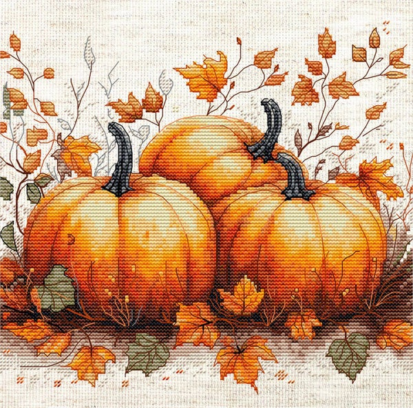 Borduurpakket - Autumn Pumpkin