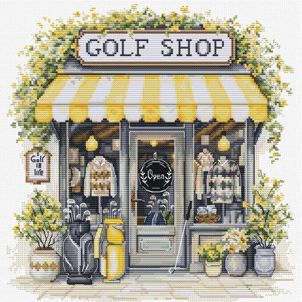 Borduurpakket - Golf Shop