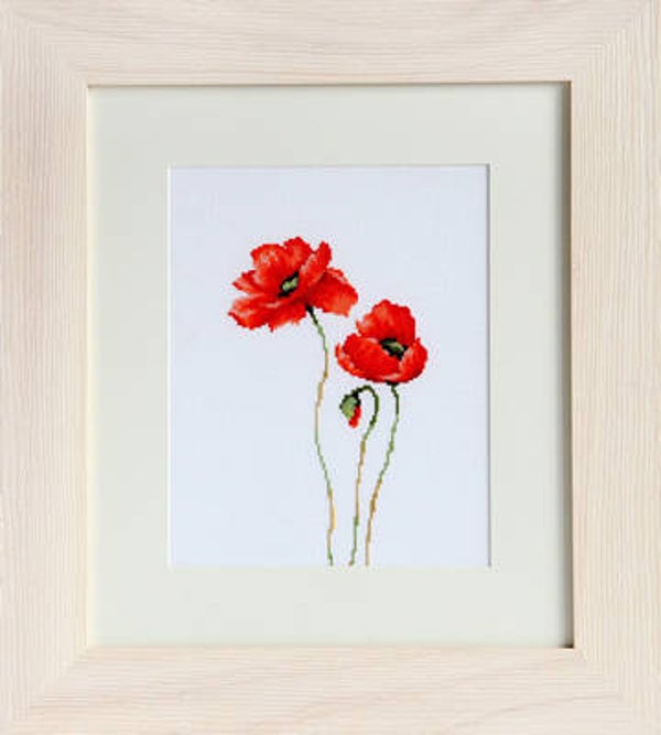 Borduurpakket - Poppies