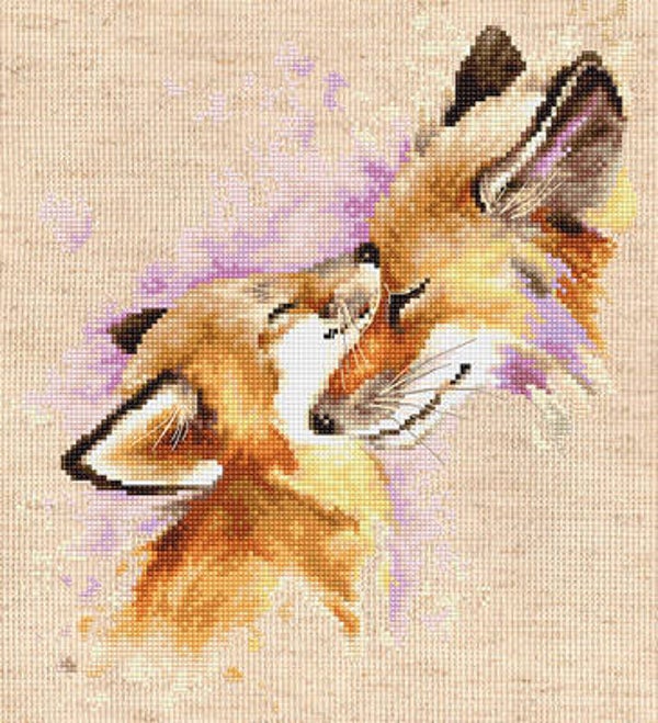 Borduurpakket - Foxes