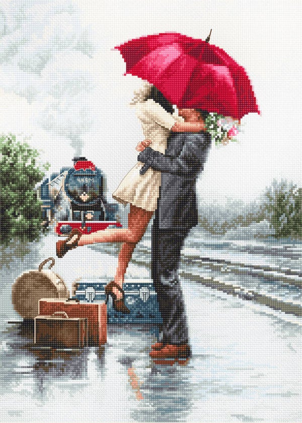 Borduurpakket - Couple on Train Station