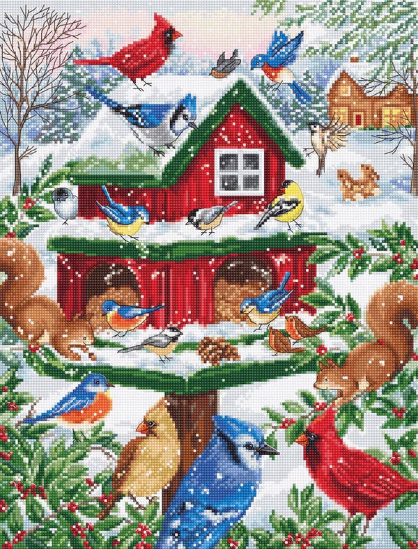 Borduurpakket - Blissful Bird Feeder