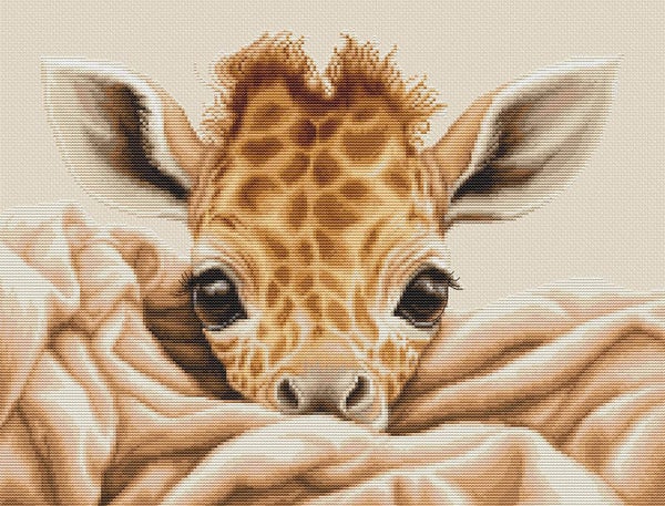 Borduurpakket - The Baby Giraffe