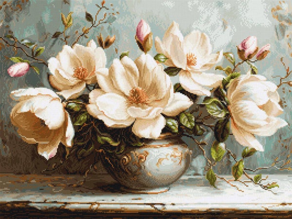 Borduurpakket - The Mysterious Magnolias