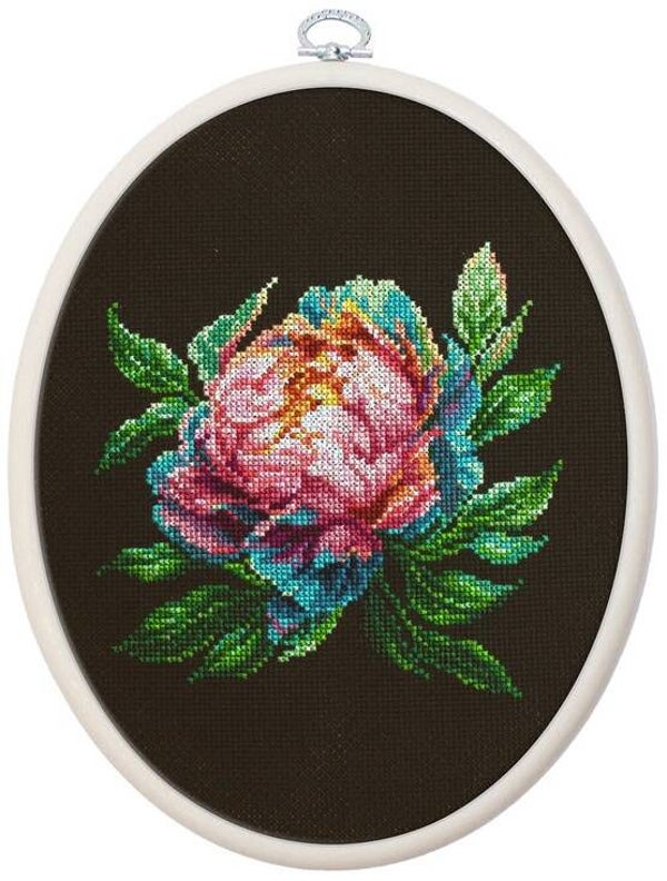 Borduurpakket - Abalone Pearl Peony
