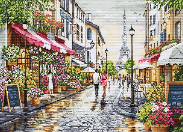 Borduurpakket - Paris Flower Shop