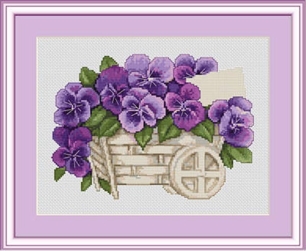 Petit Point Borduurpakket - Pansy