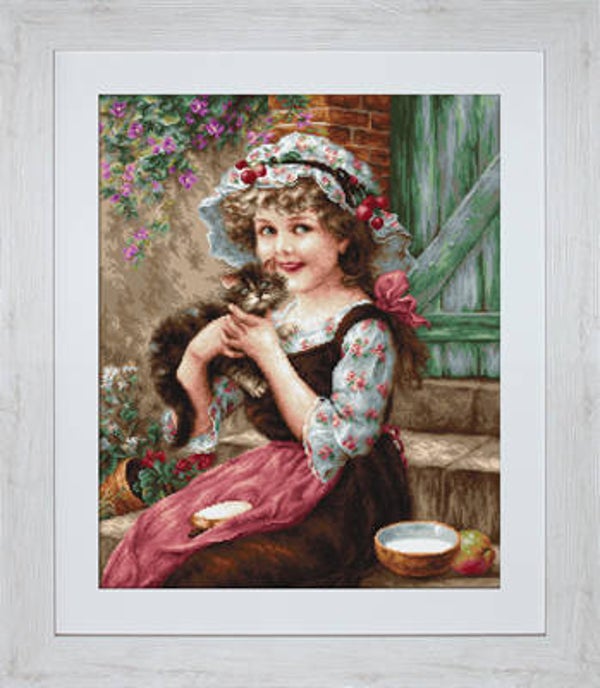 Petit Point Borduurpakket - The Little Kitten