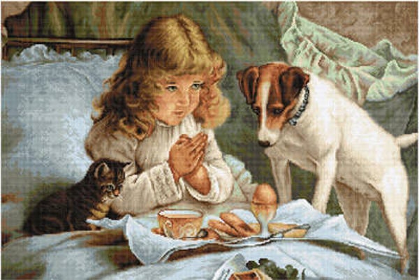 Petit Point Borduurpakket - Prayer