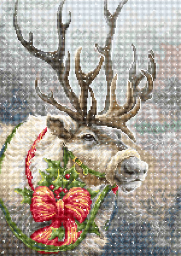 Petit Point Borduurpakket - Christmas Deer