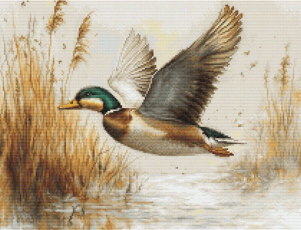 Petit Point Borduurpakket - Golden Flight