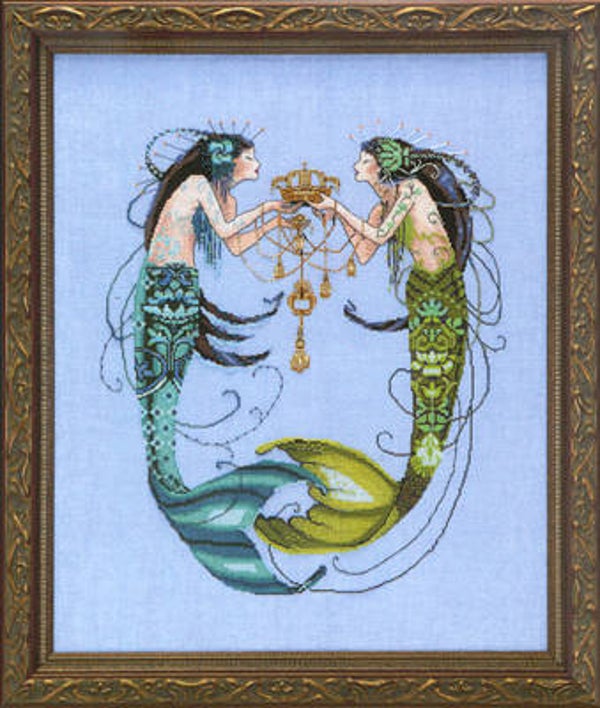 Borduurpatroon - The Twin Mermaids