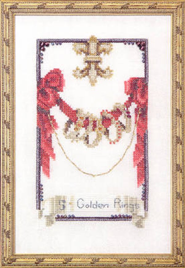 Borduurpatroon - Five Golden Rings