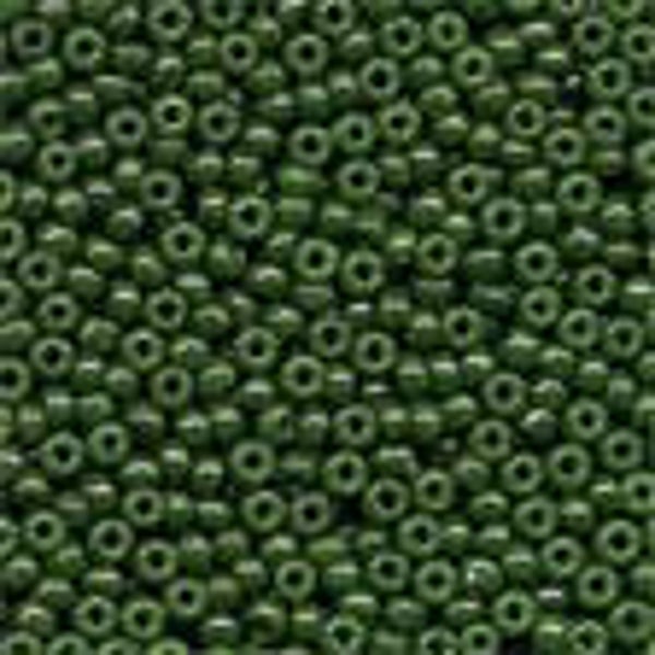 Glass Seed Beads 11/0 - Opaque Moss - 2094