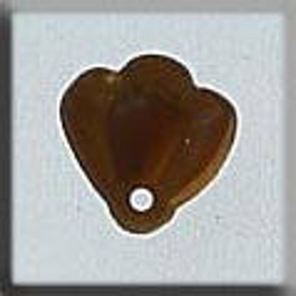 Glass Treasures - Flat Bell Flower - Light Topaz