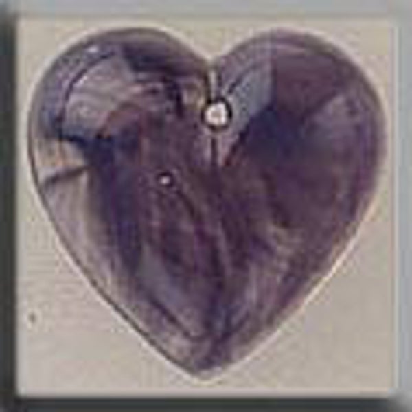 Glass Treasures - Medium Quartz Heart - Purple