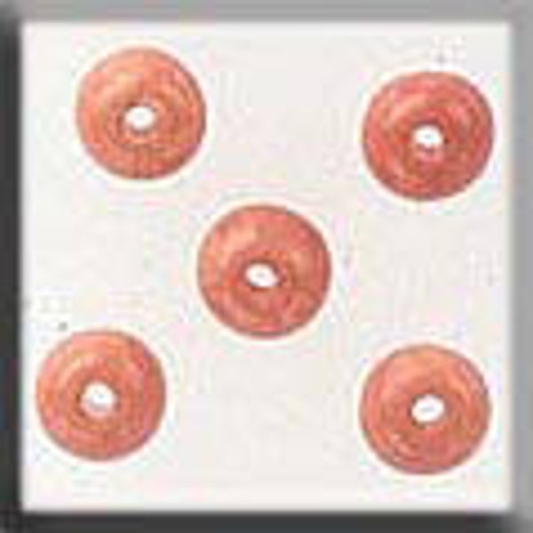 Glass Treasures - Brick Round Beads
