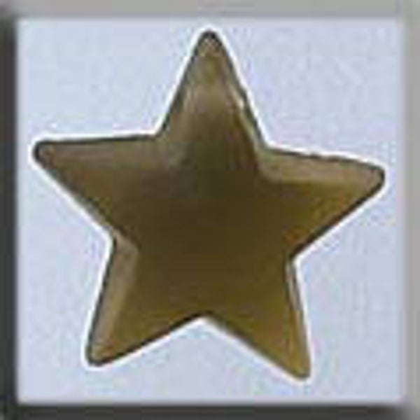 Glass Treasures - Large Domed Star - Matte Light Topaz