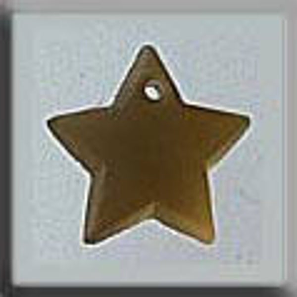 Glass Treasures - Medium Star - Matte Light Topaz