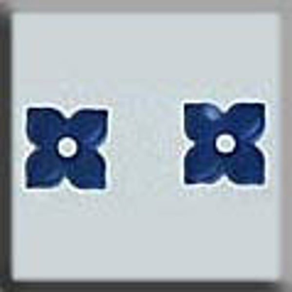 Glass Treasures - 4 Petal Flower - Matte Sapphire