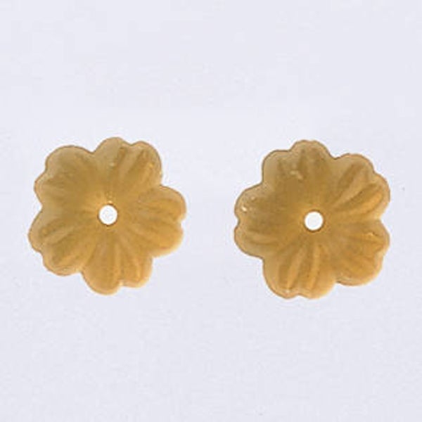 Glass Treasures - Petite Flower - Matte Light Topaz