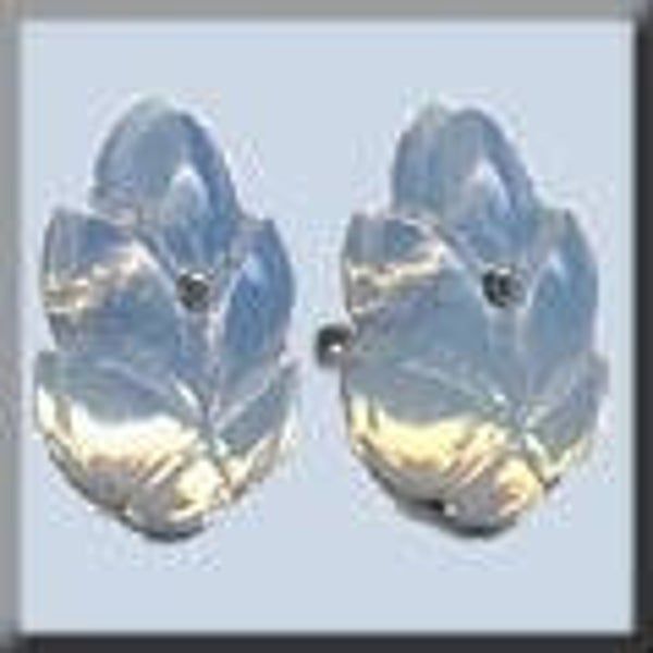 Glass Treasures - Flower Petal White Opal