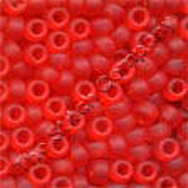 Pony Beads 6/0 - Frosted Red Red - 617