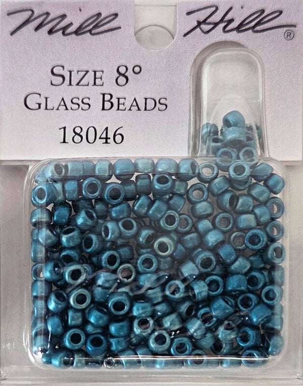 Pony Beads 8/0 - Matte Cadet Blue - 46