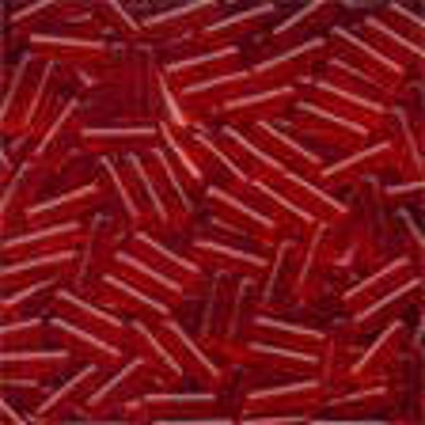 Small Bugle Beads 11/0 - Red Red - 2013