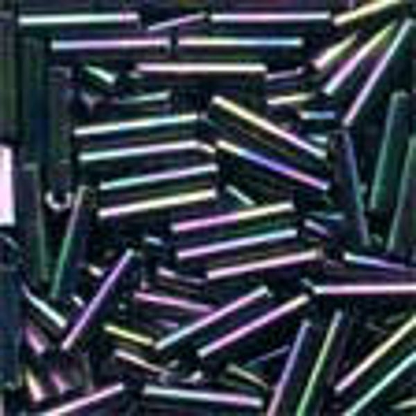Medium Bugle Beads 11/0 - Rainbow - 374