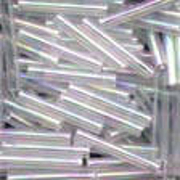 Large Bugle Beads 11/0 - Crystal