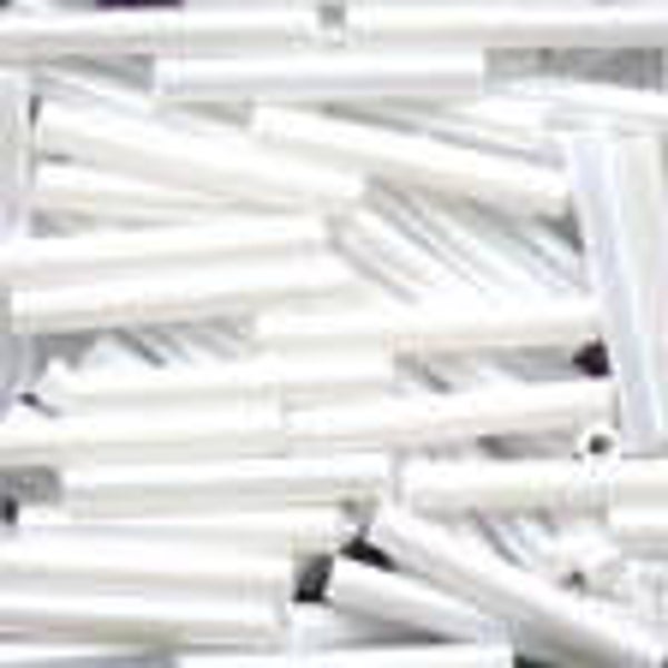 Large Bugle Beads 11/0 - White