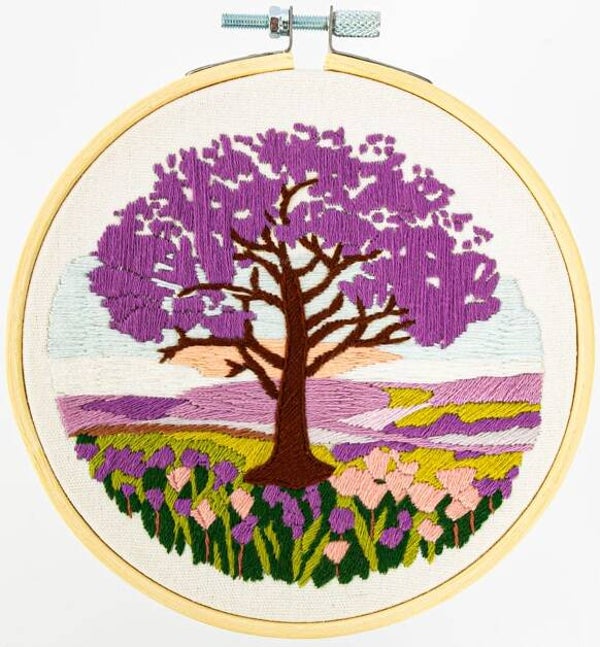 Vrij Borduren Pakket - Jacaranda on the Plain