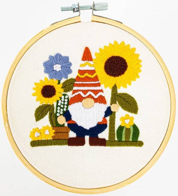 Vrij Borduren Pakket - Garden Gnome