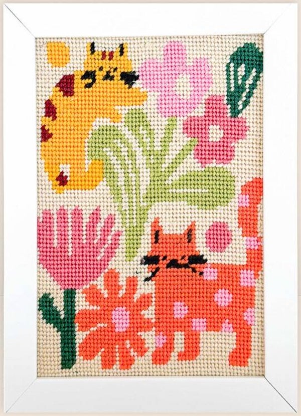 Needlepoint Pakket - Country Cats