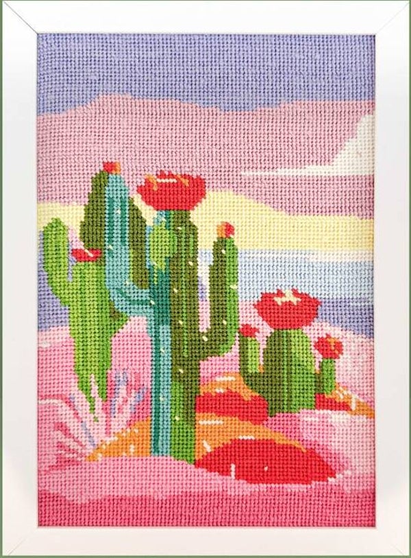 Needlepoint Canvas - Cactus Coast