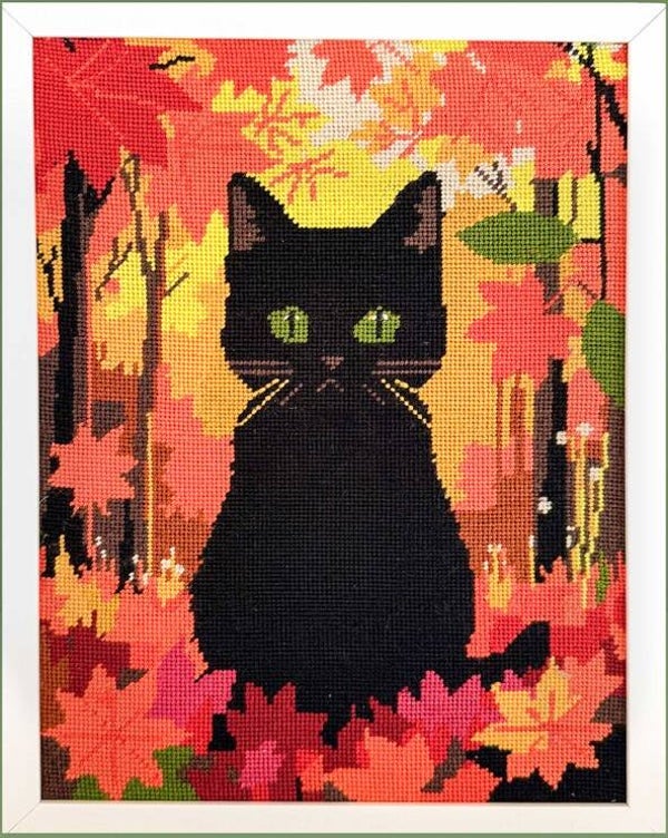 Needlepoint Canvas - Autumn Emerald