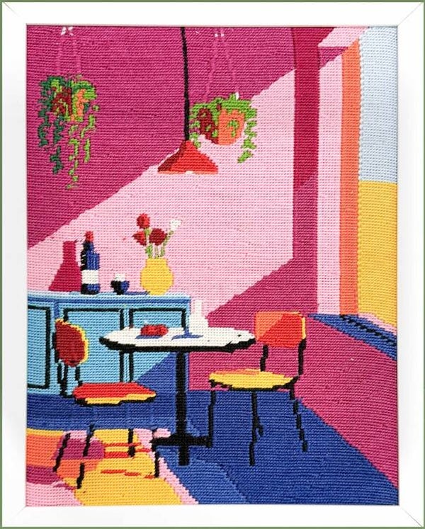 Needlepoint Canvas - Face to Face