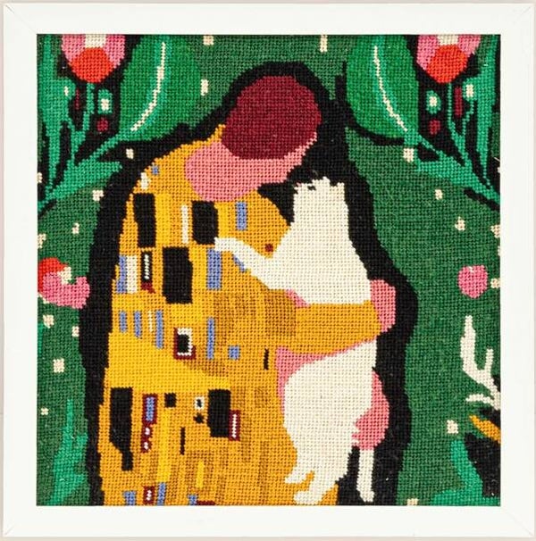 Needlepoint Pakket - The Feline Kiss