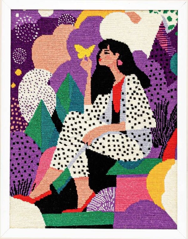 Needlepoint Pakket - Butterfly Lady