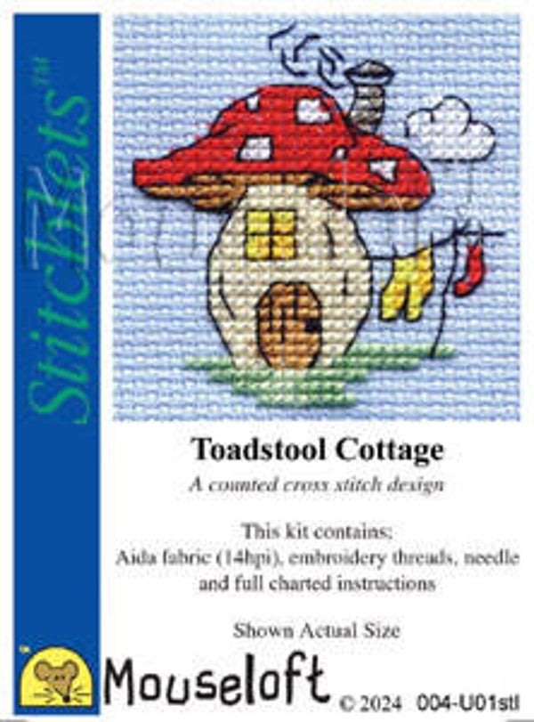 Borduurpakket - Toadstool Cottage